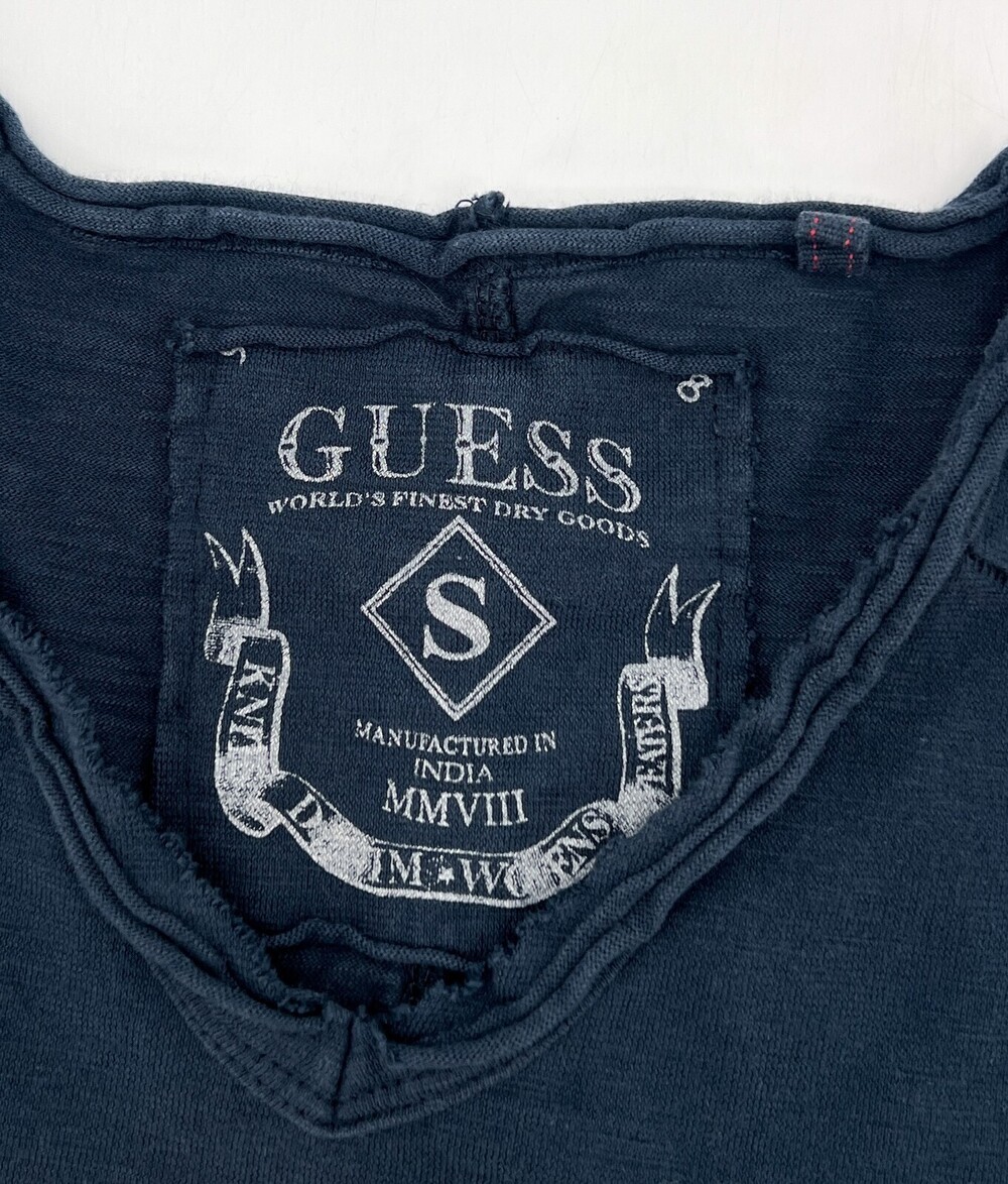 Guess Shirt Mens Small Navy T-Shrit Short Sleeve Graphic - Picture 3 of 10